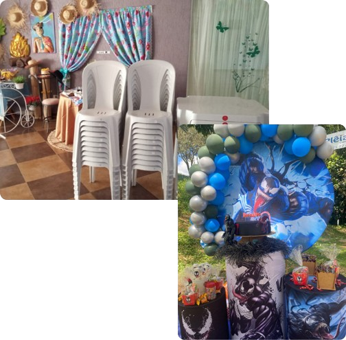 Locação de Mesas e Cadeiras em Itaquaquecetuba - Aluguel de Brinquedos e Artigos para Festas Locação de Mesas e Cadeiras em Itaquaquecetuba - Aluguel de Brinquedos e Artigos para Festas